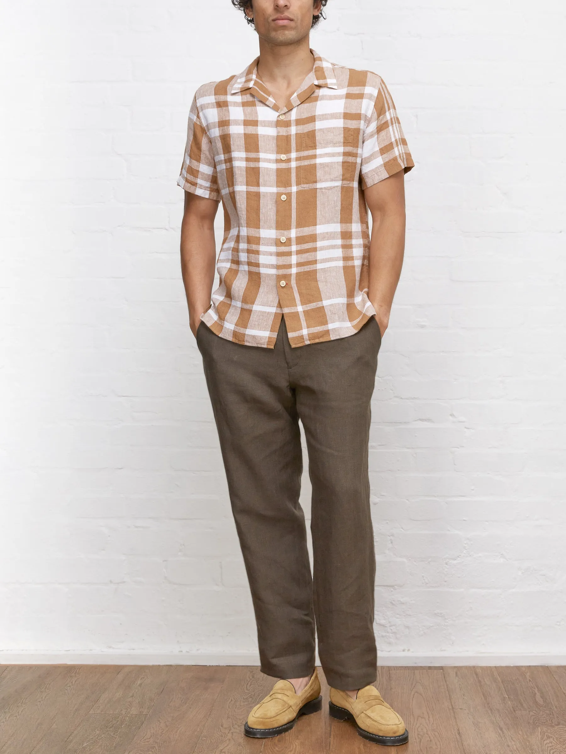 Havana Short Sleeve Shirt Dillon Ochre