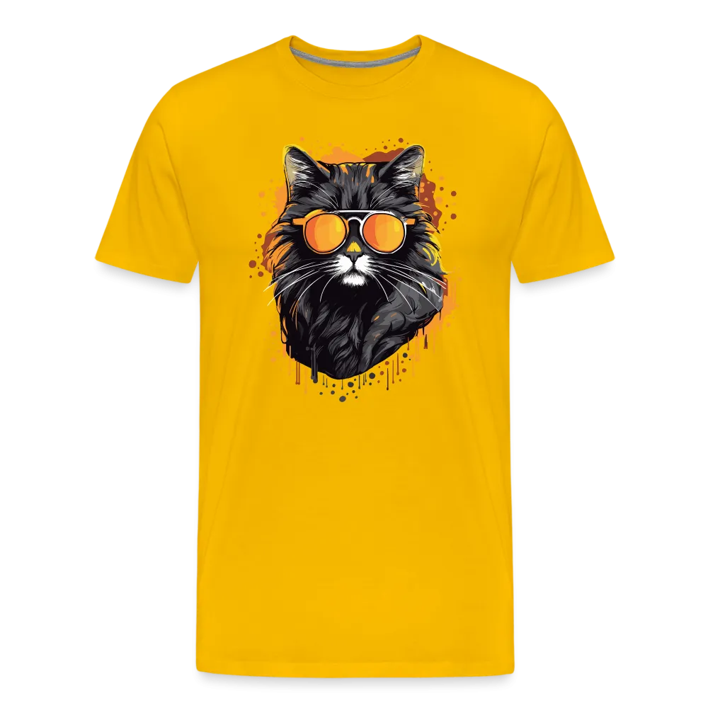 Herren T-Shirt mit Katzenmotiv "Cool Cat"