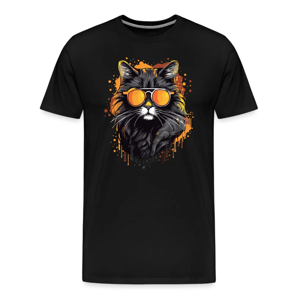 Herren T-Shirt mit Katzenmotiv "Cool Cat"