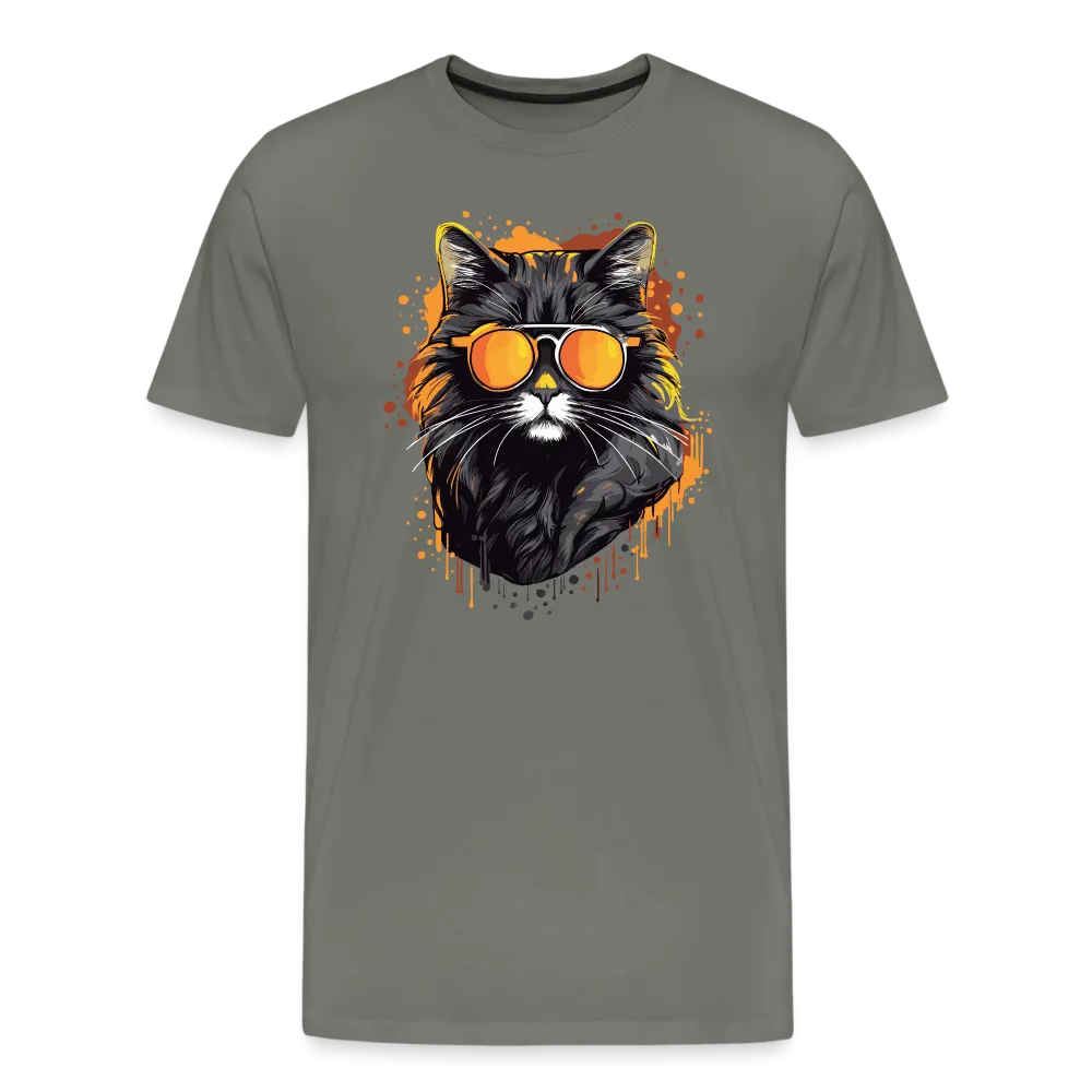 Herren T-Shirt mit Katzenmotiv "Cool Cat"