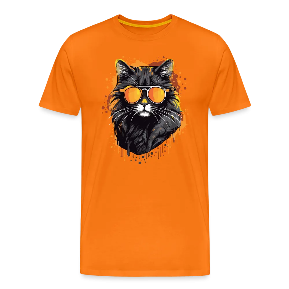 Herren T-Shirt mit Katzenmotiv "Cool Cat"