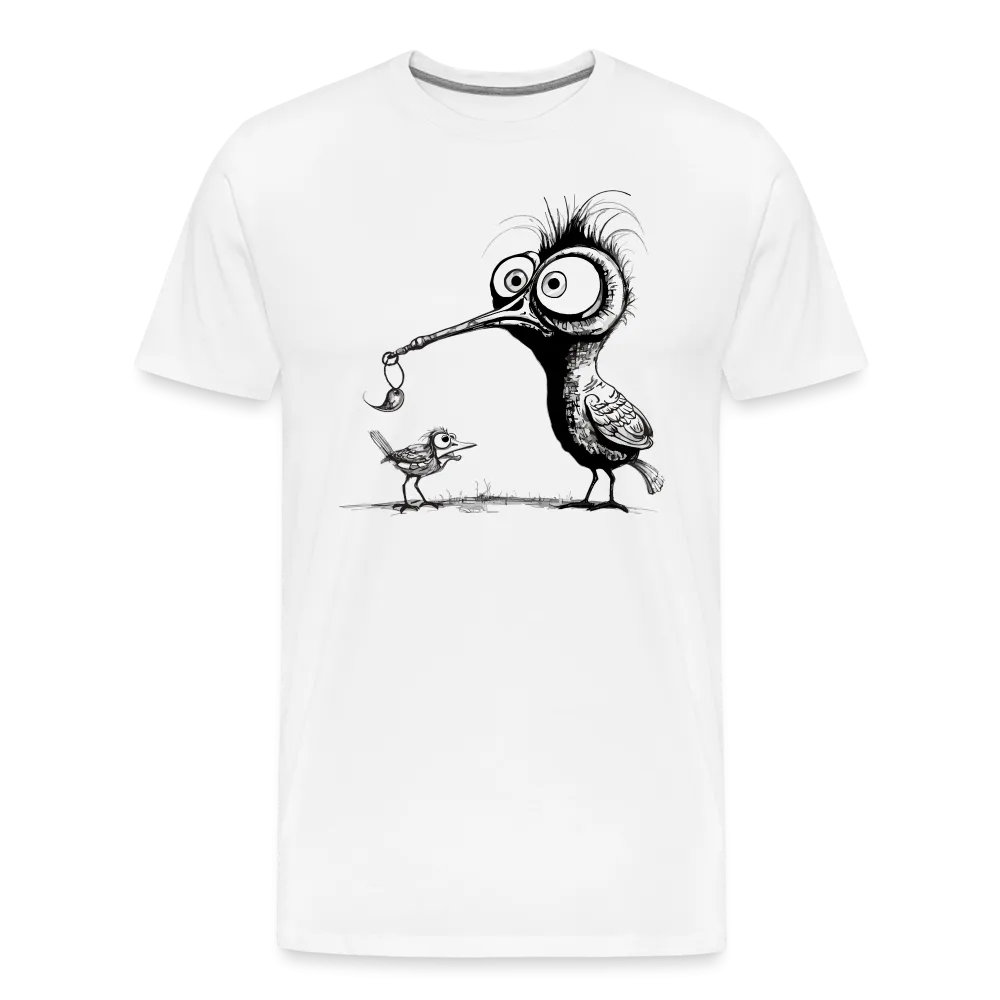 Herren T-Shirt mit Vogelmotiv "Amsel & Spatz"