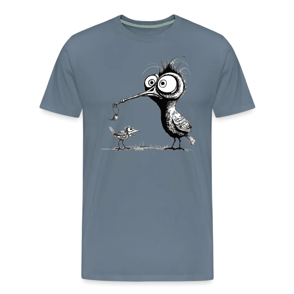 Herren T-Shirt mit Vogelmotiv "Amsel & Spatz"