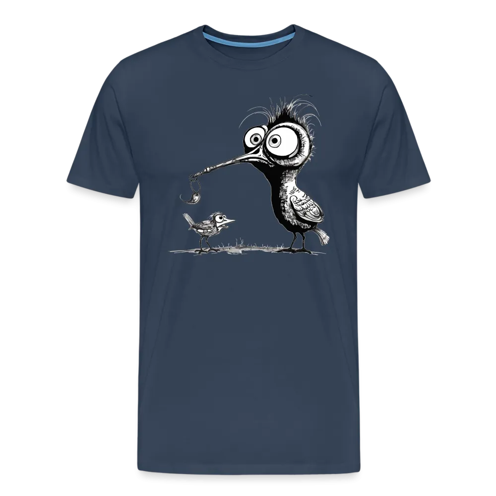 Herren T-Shirt mit Vogelmotiv "Amsel & Spatz"