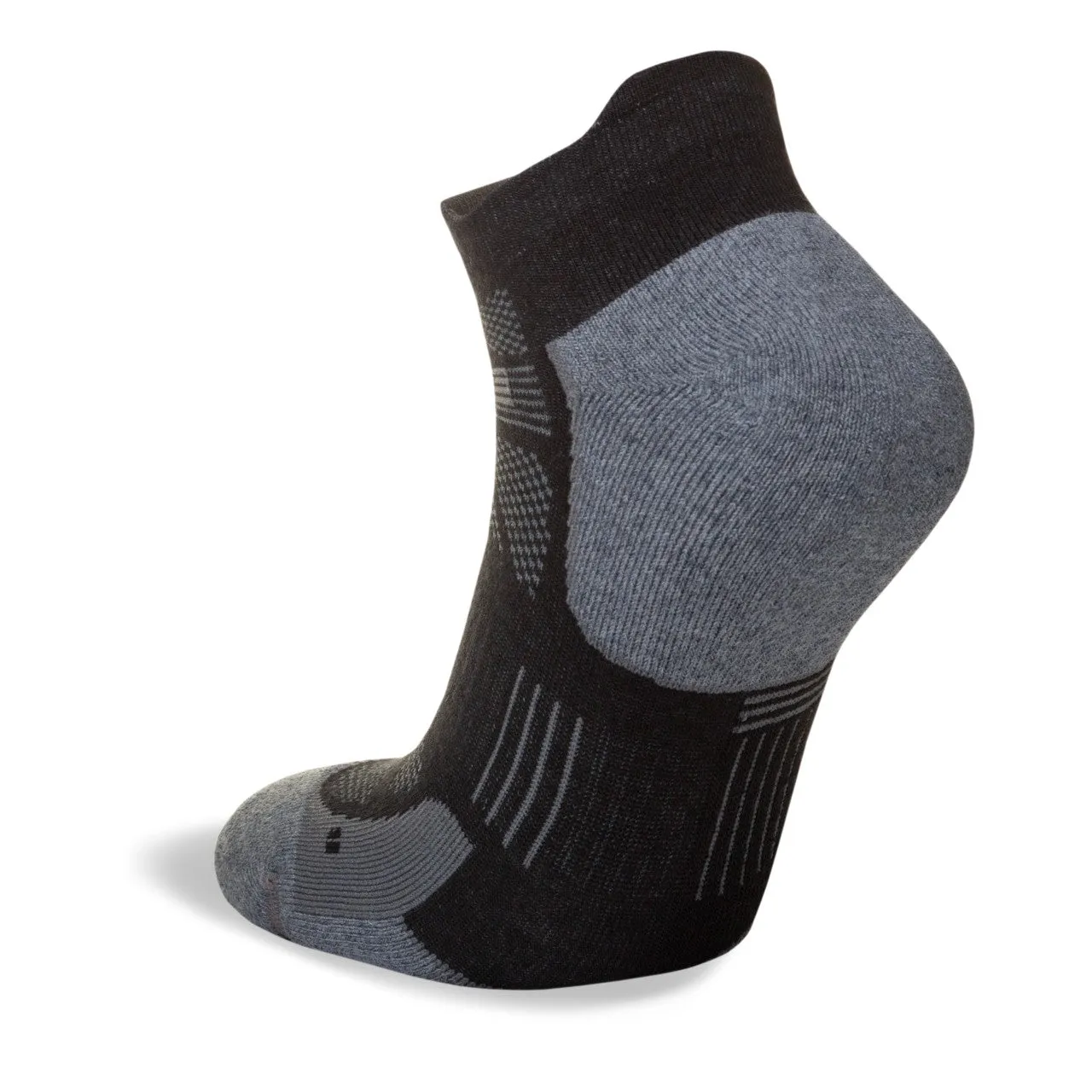 Hilly Supreme Socklet Med - Black/Grey Marl