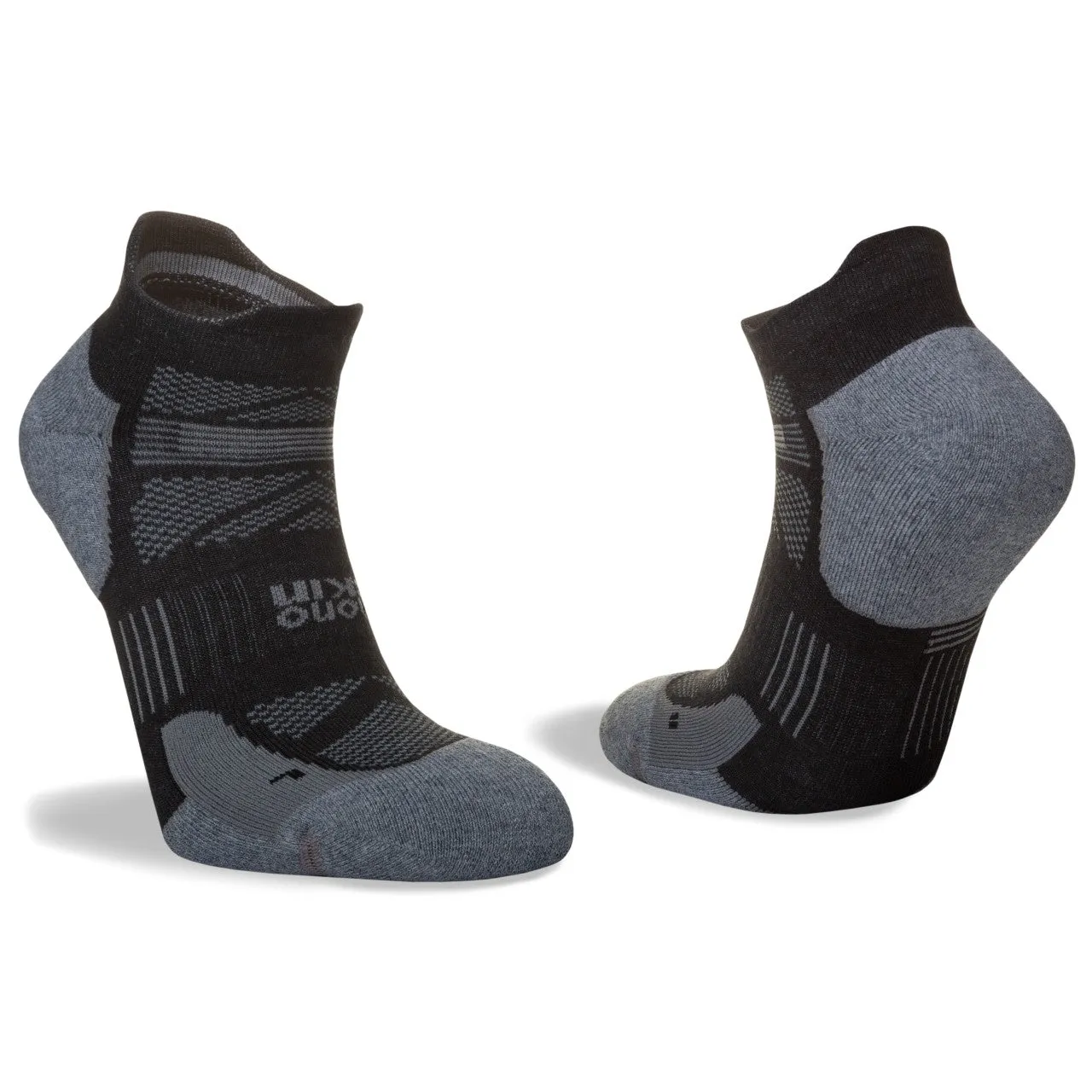 Hilly Supreme Socklet Med - Black/Grey Marl