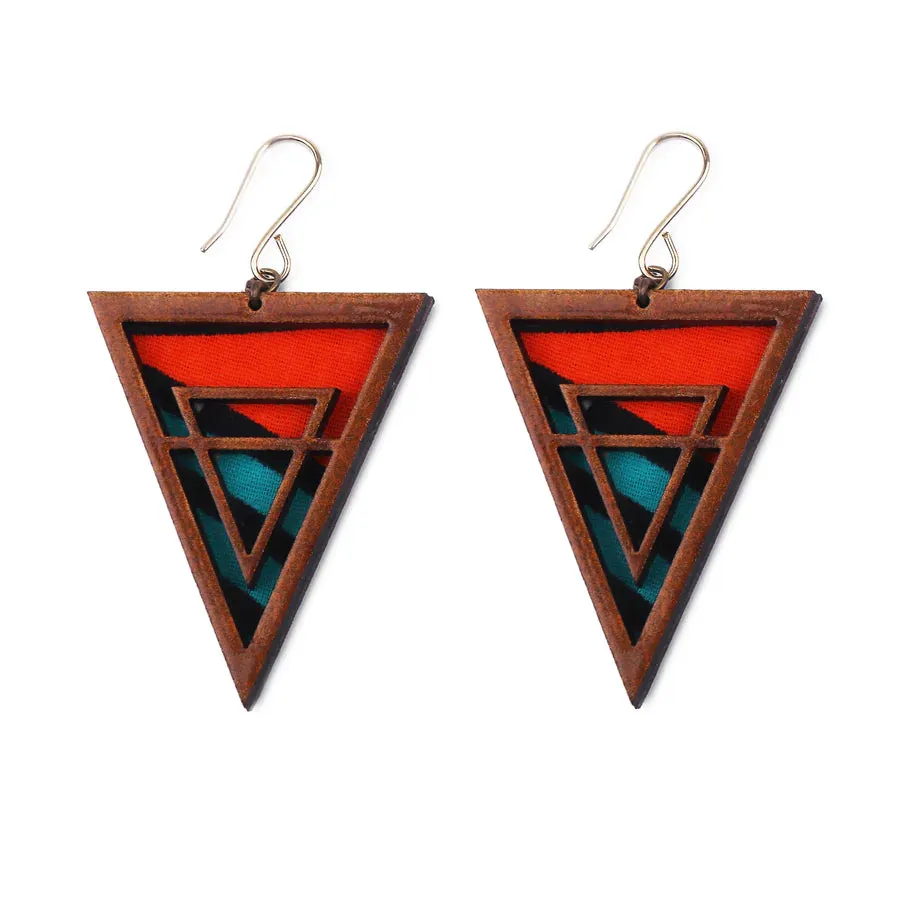 INKATURAH Bound to Succeed African Print Earrings