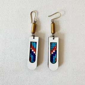 INKATURAH Jug Drops mini African Print Earrings