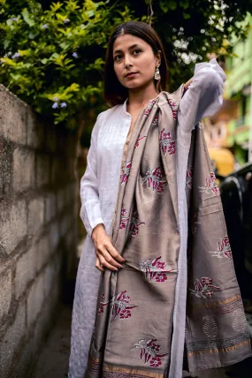 Kaisori Kashish Chanderi Dupatta - Floral