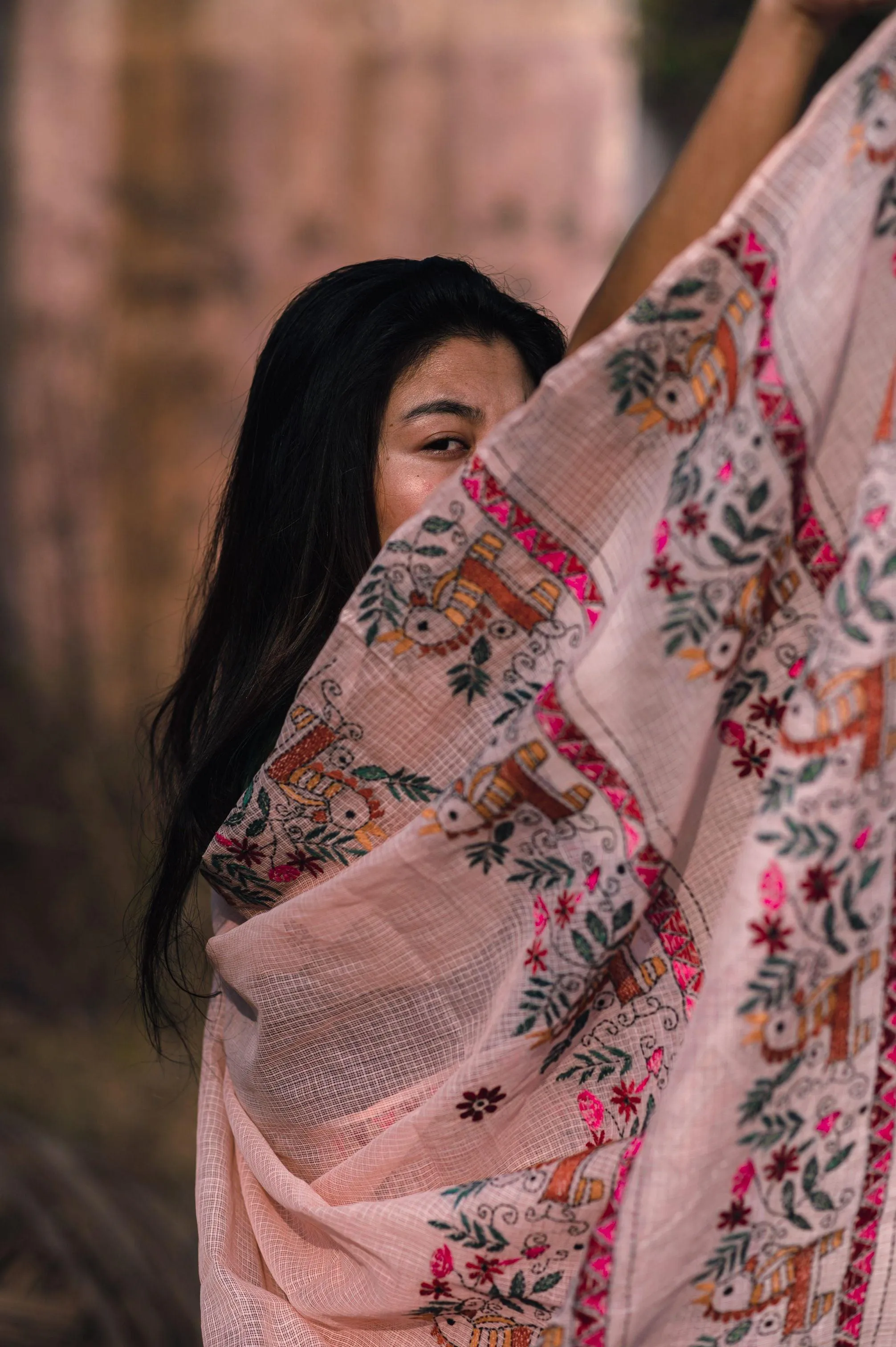 Kaisori Kota saree - Bagh AvanI Kantha Kota saree