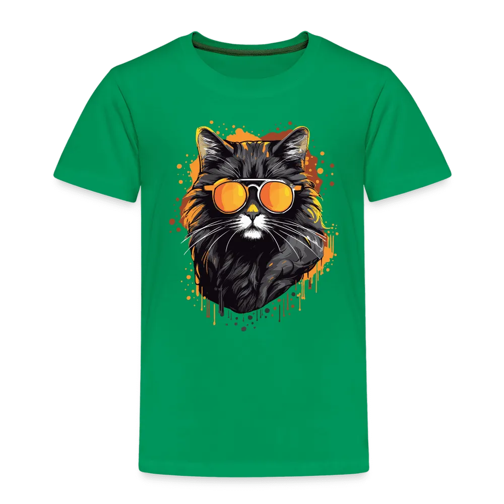 Kinder T-Shirt mit Katzenmotiv "Cool Cat"