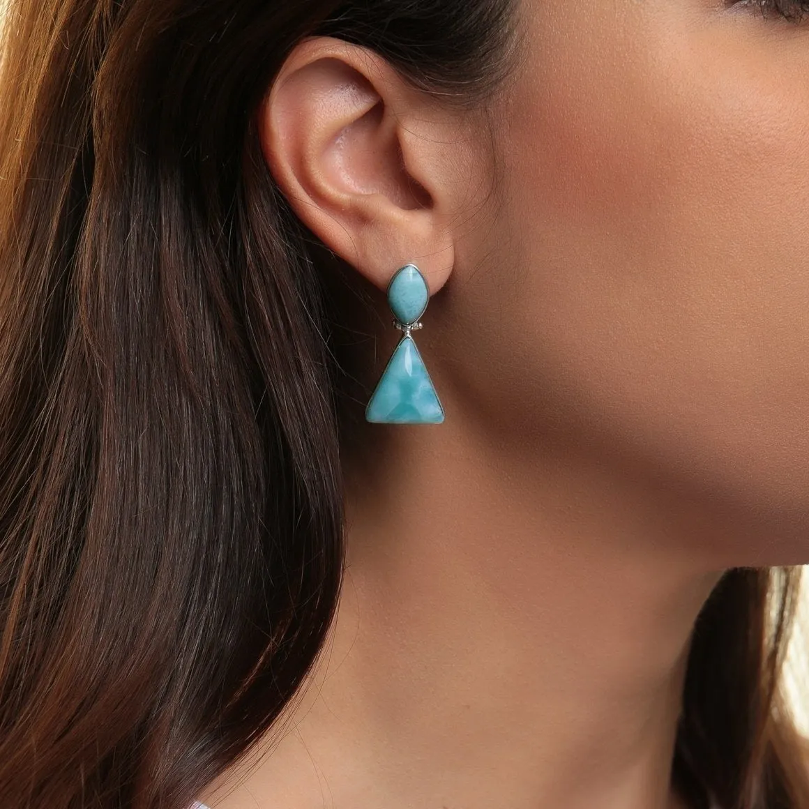 Larimar Earrings Edaline