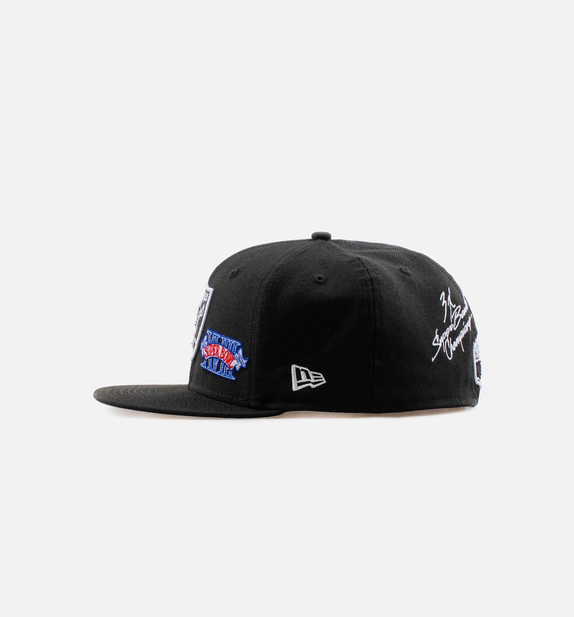 Las Vegas Raiders Super Bowl 59Fifty Mens Hat - Black