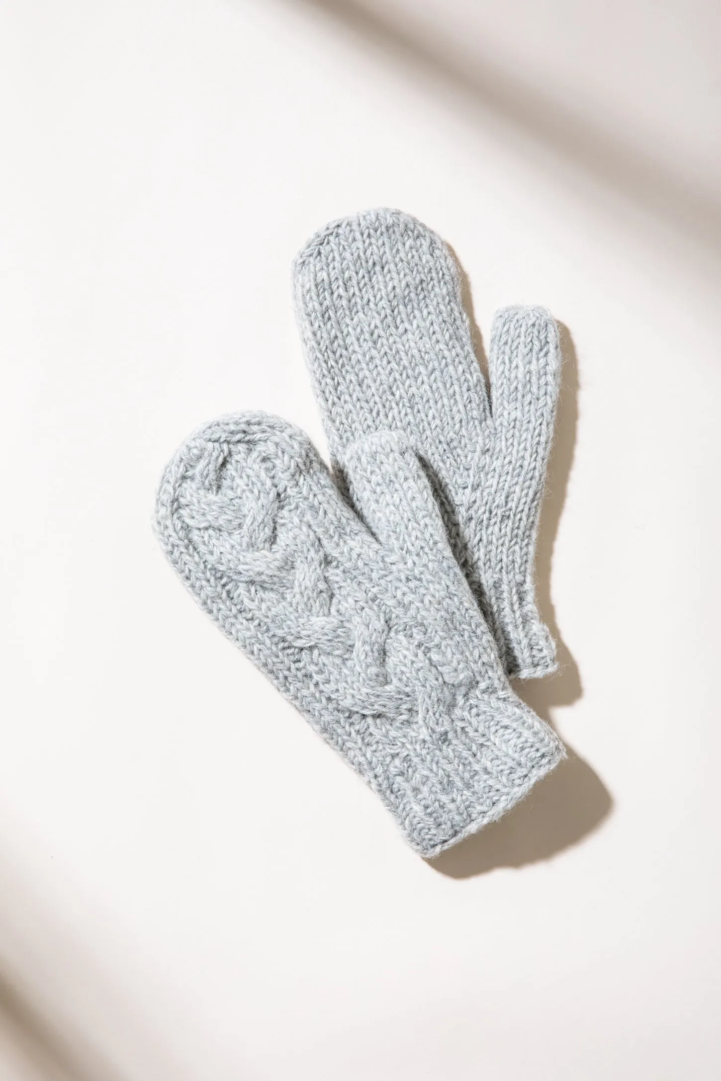 Mari Wool Cable Knit Mittens