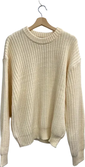 Mole Cream Knit Sweater UK M