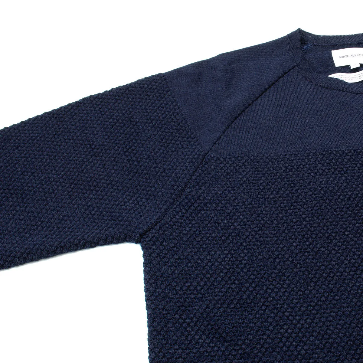 Norse Projects - Ville Light Wool Bubble Sweater - Navy Melange