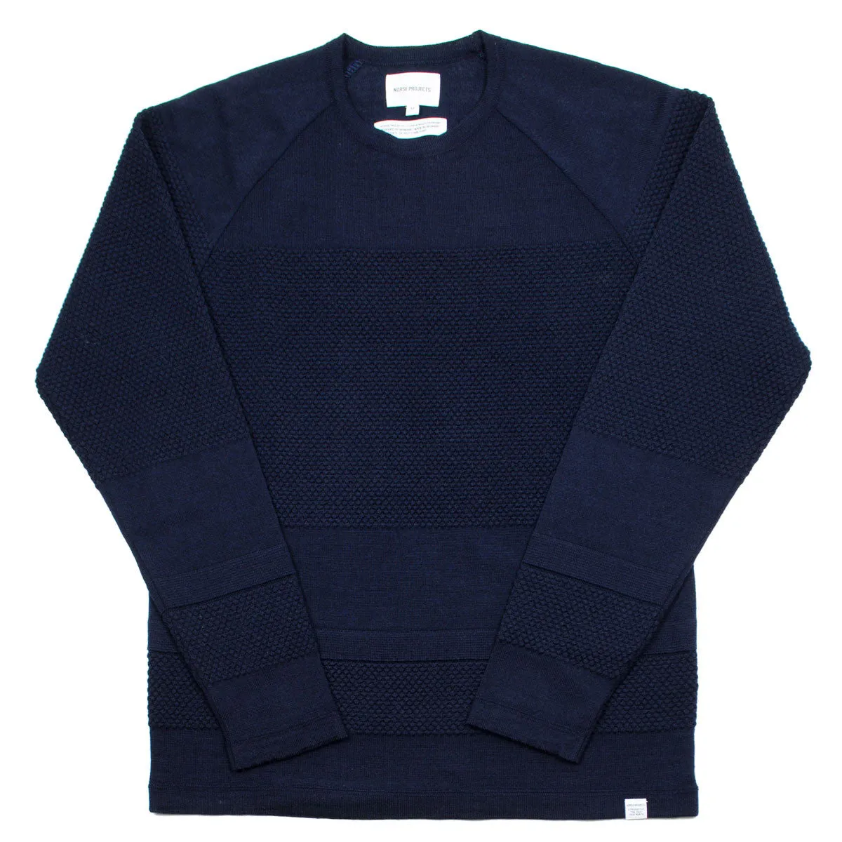 Norse Projects - Ville Light Wool Bubble Sweater - Navy Melange