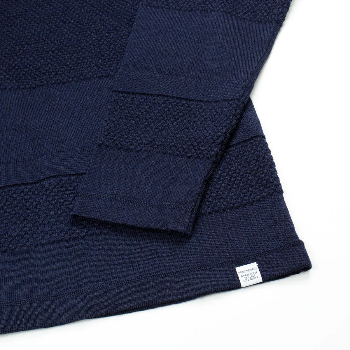 Norse Projects - Ville Light Wool Bubble Sweater - Navy Melange