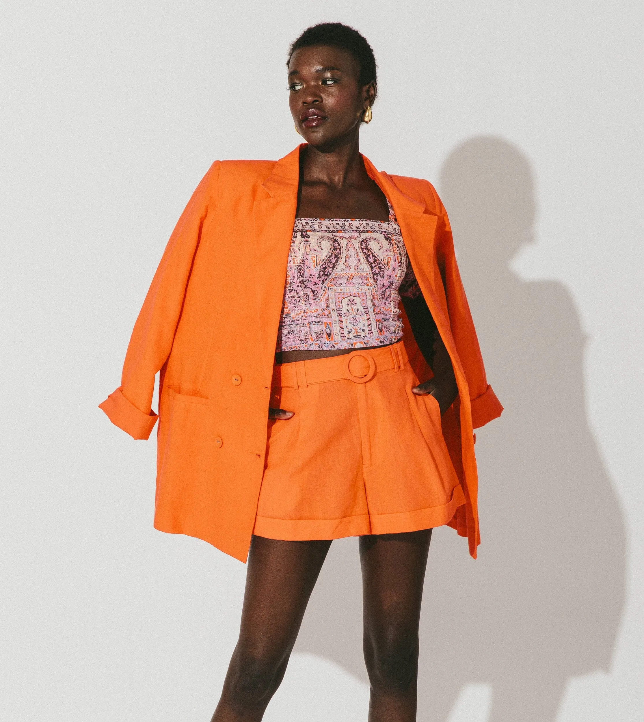 Oscar Short | Tigerlily Orange