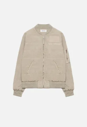 Padded Bomber / Tan