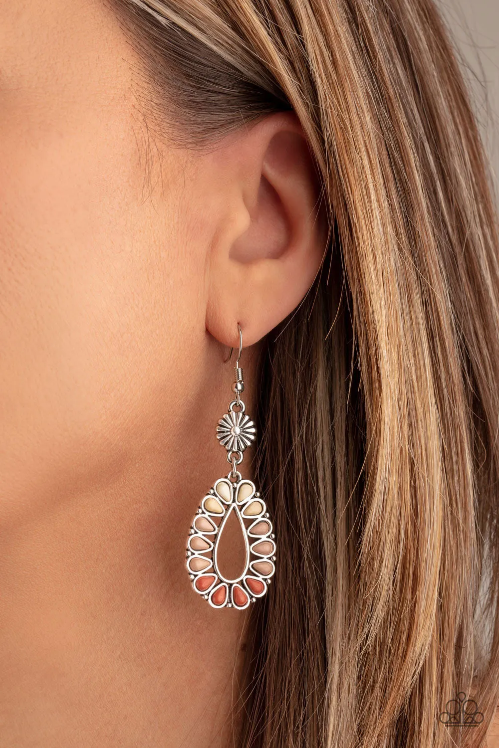 Paparazzi Earring ~ Stone Orchard - Multi