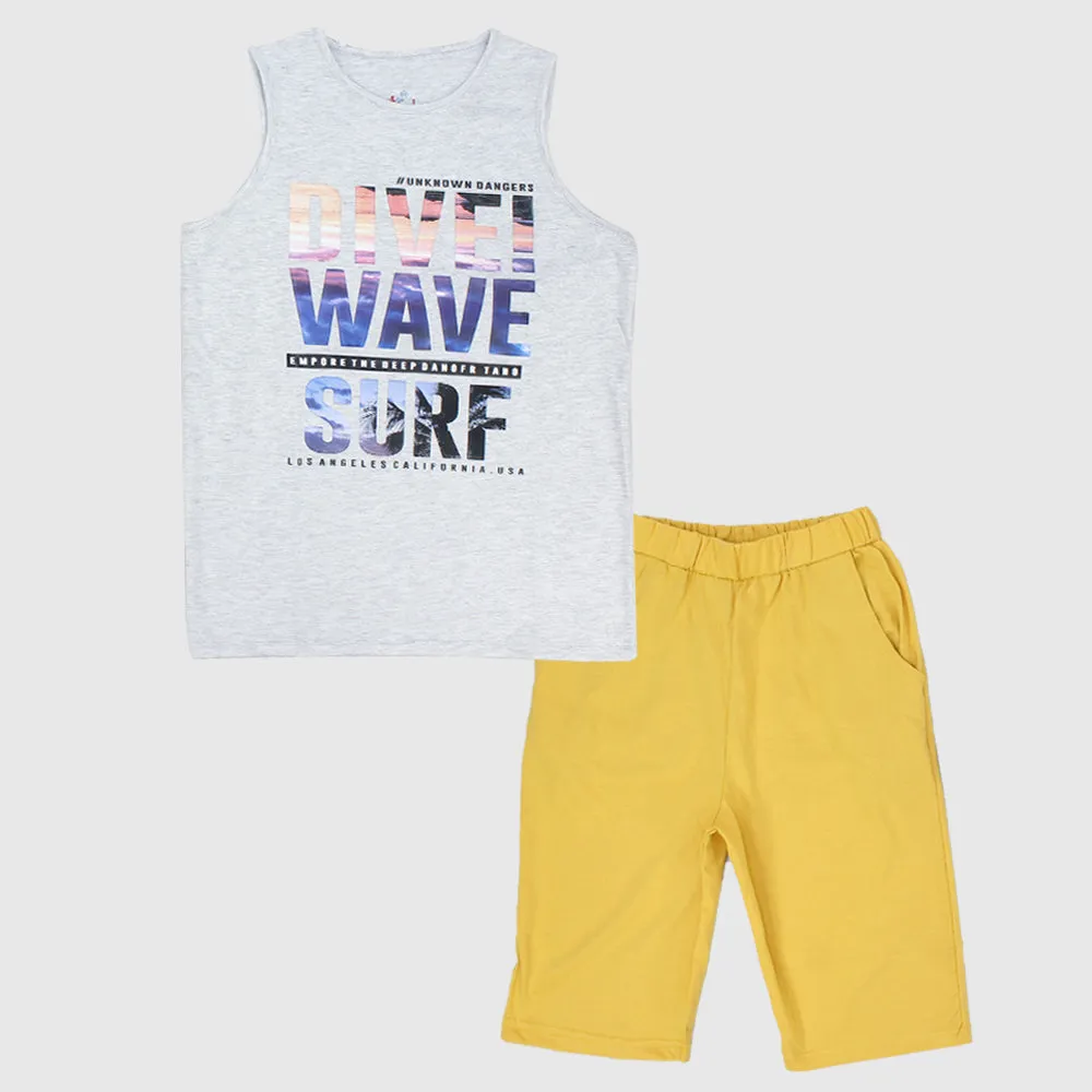 "Dive! Wave! Surf!" Short-Sleeved Pajama