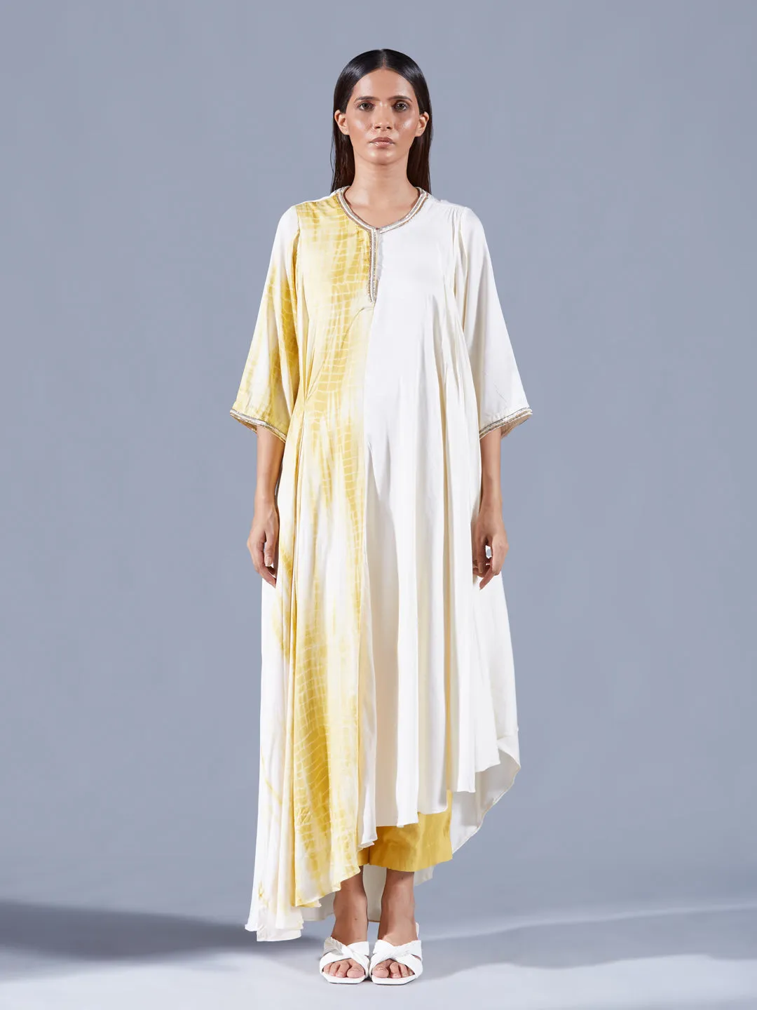 REVEL ASYMMETRIC HALF N HALF TUNIC SET