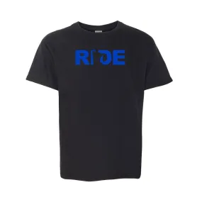 Ride MN Youth Tee Black/Blue