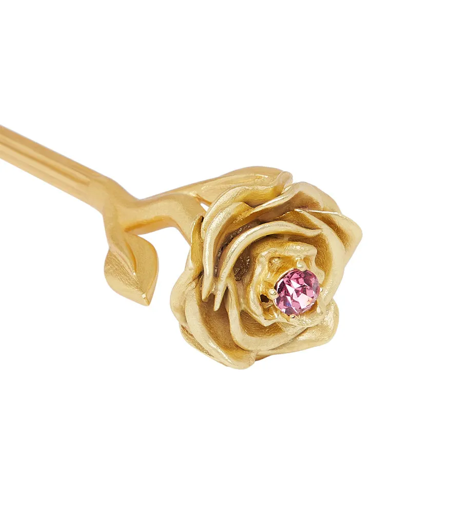 Rose Are Red Hair Stick Clip