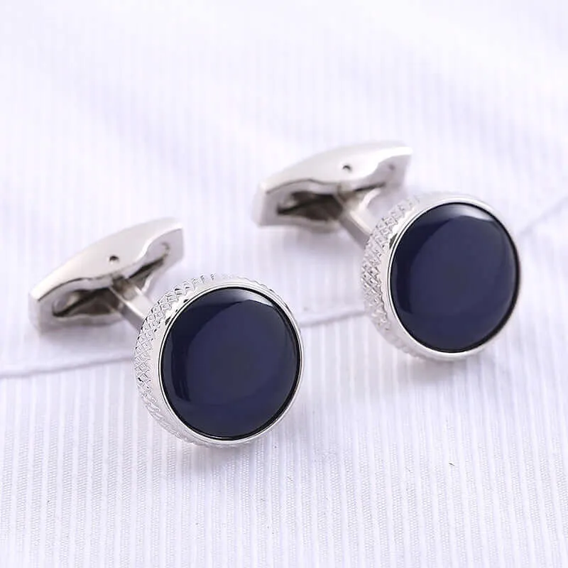 Round Fashion Men's French Swank Cufflinks