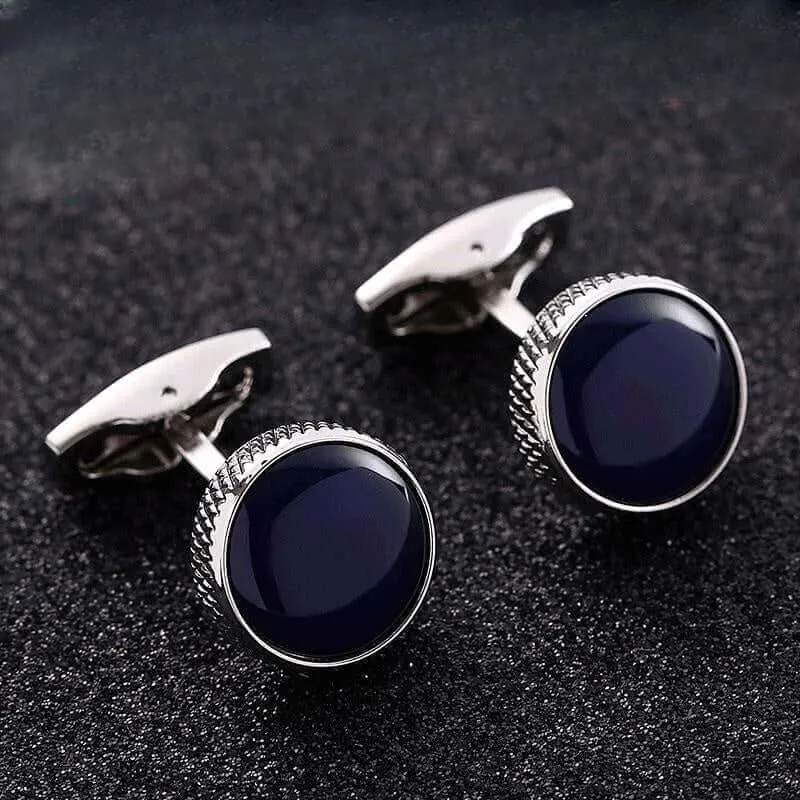 Round Fashion Men's French Swank Cufflinks