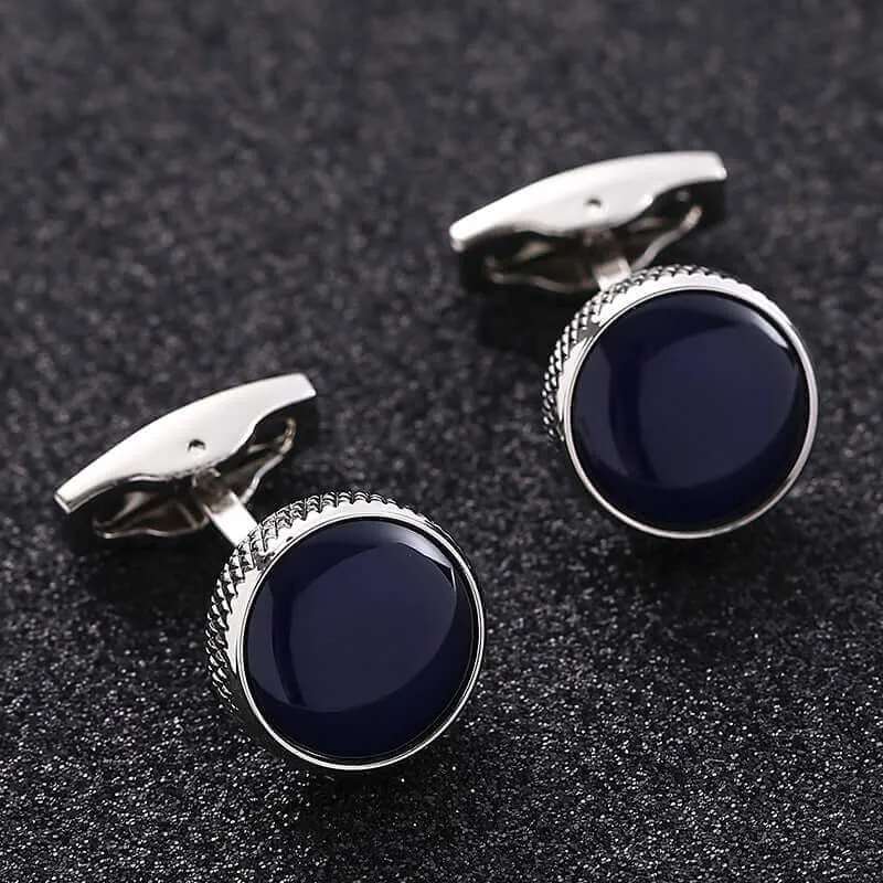 Round Fashion Men's French Swank Cufflinks