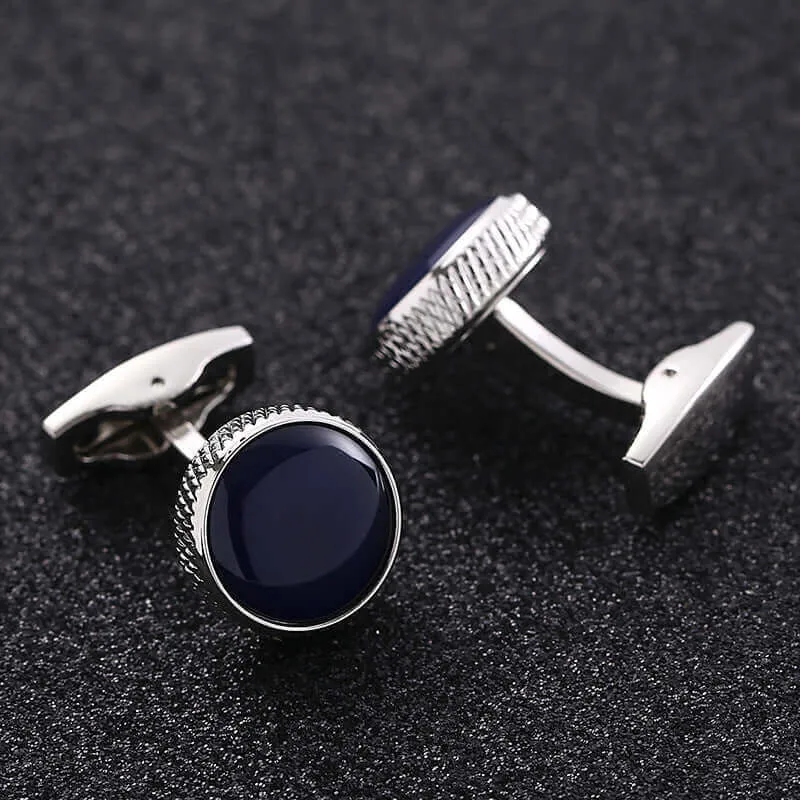 Round Fashion Men's French Swank Cufflinks