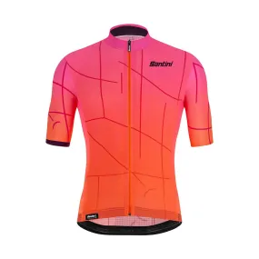 Santini Tono Puro Jersey - Atomic Orange