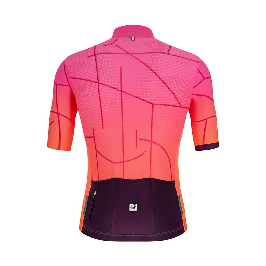 Santini Tono Puro Jersey - Atomic Orange