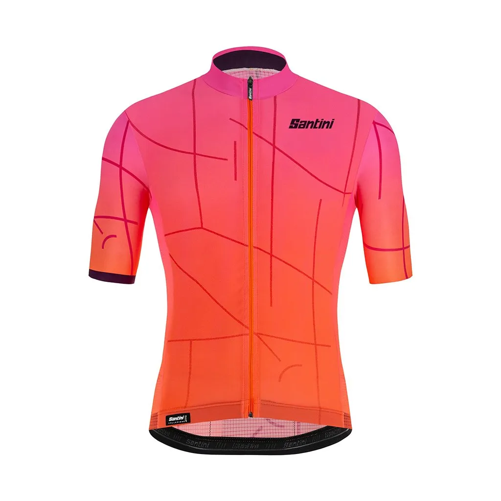 Santini Tono Puro Jersey - Atomic Orange