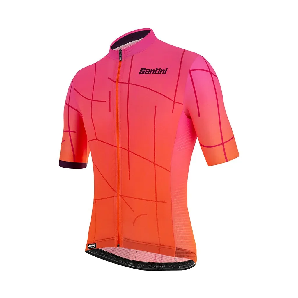 Santini Tono Puro Jersey - Atomic Orange