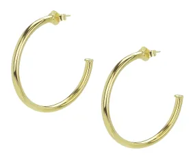 Sheila Fajl Smaller Favorite Hoop Earrings in Polished Gold Plated