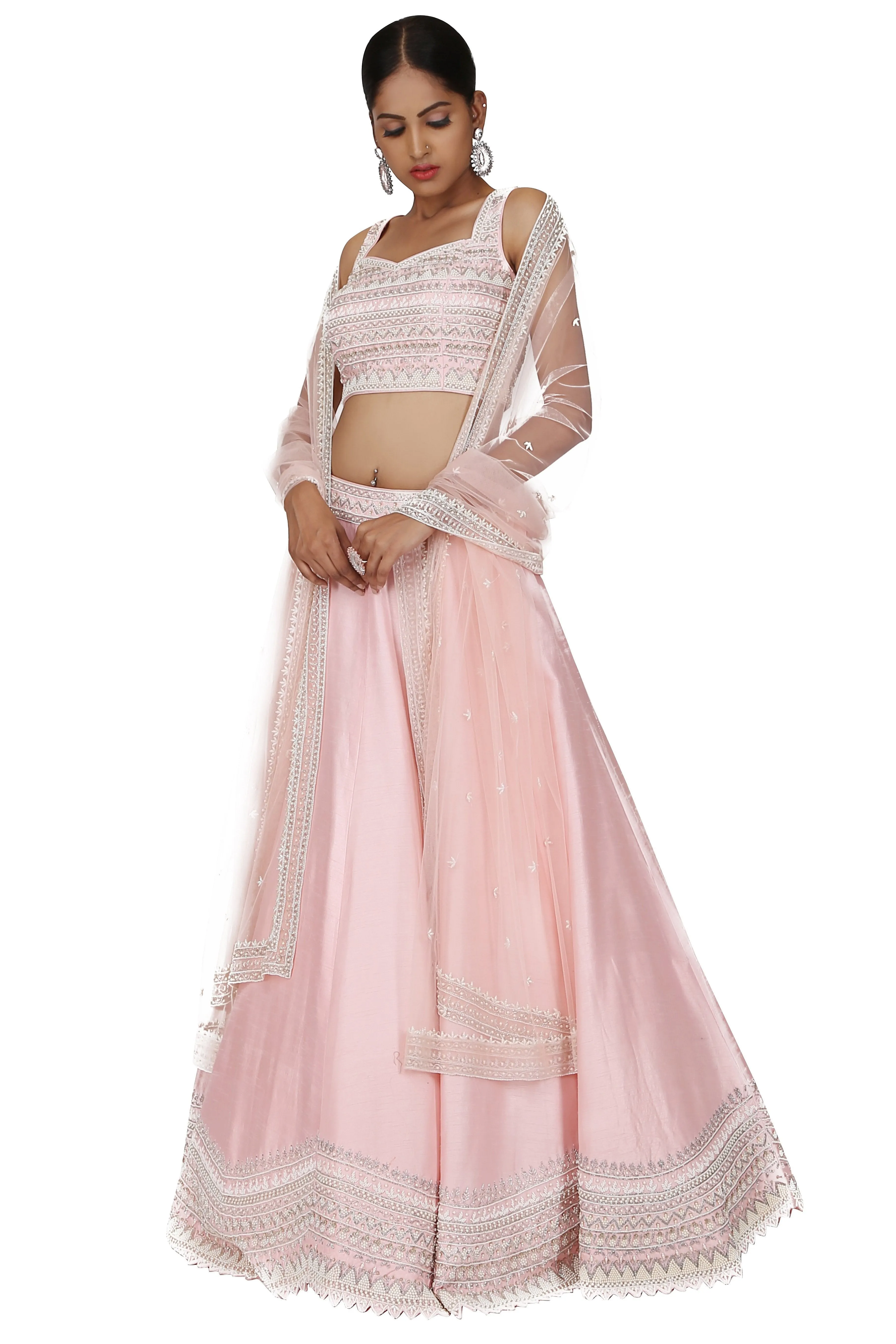 Soft Pink Lehanga Set.