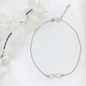 Sterling Silver Infinity Anklet