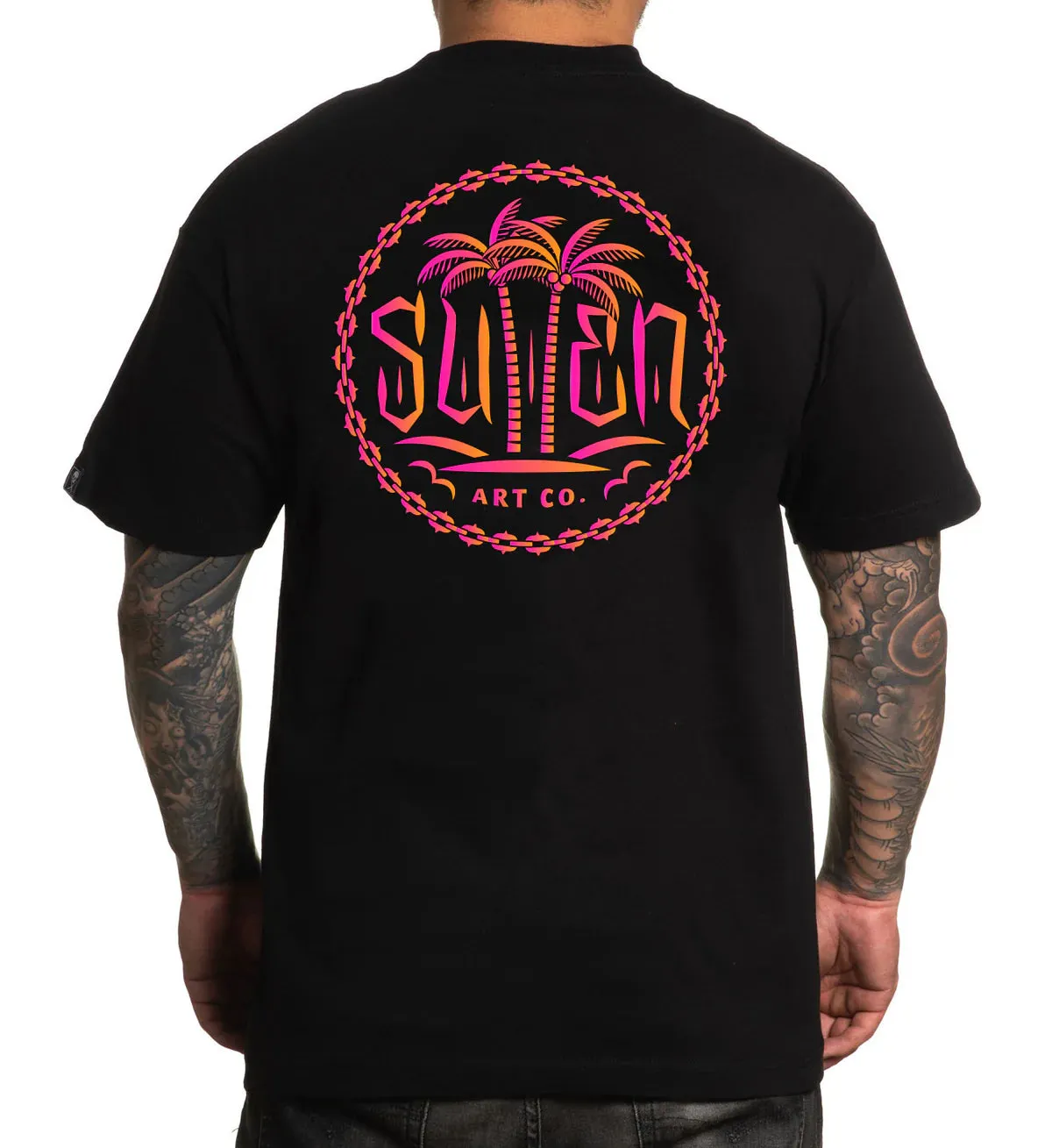 Sullen Palms Tee Black