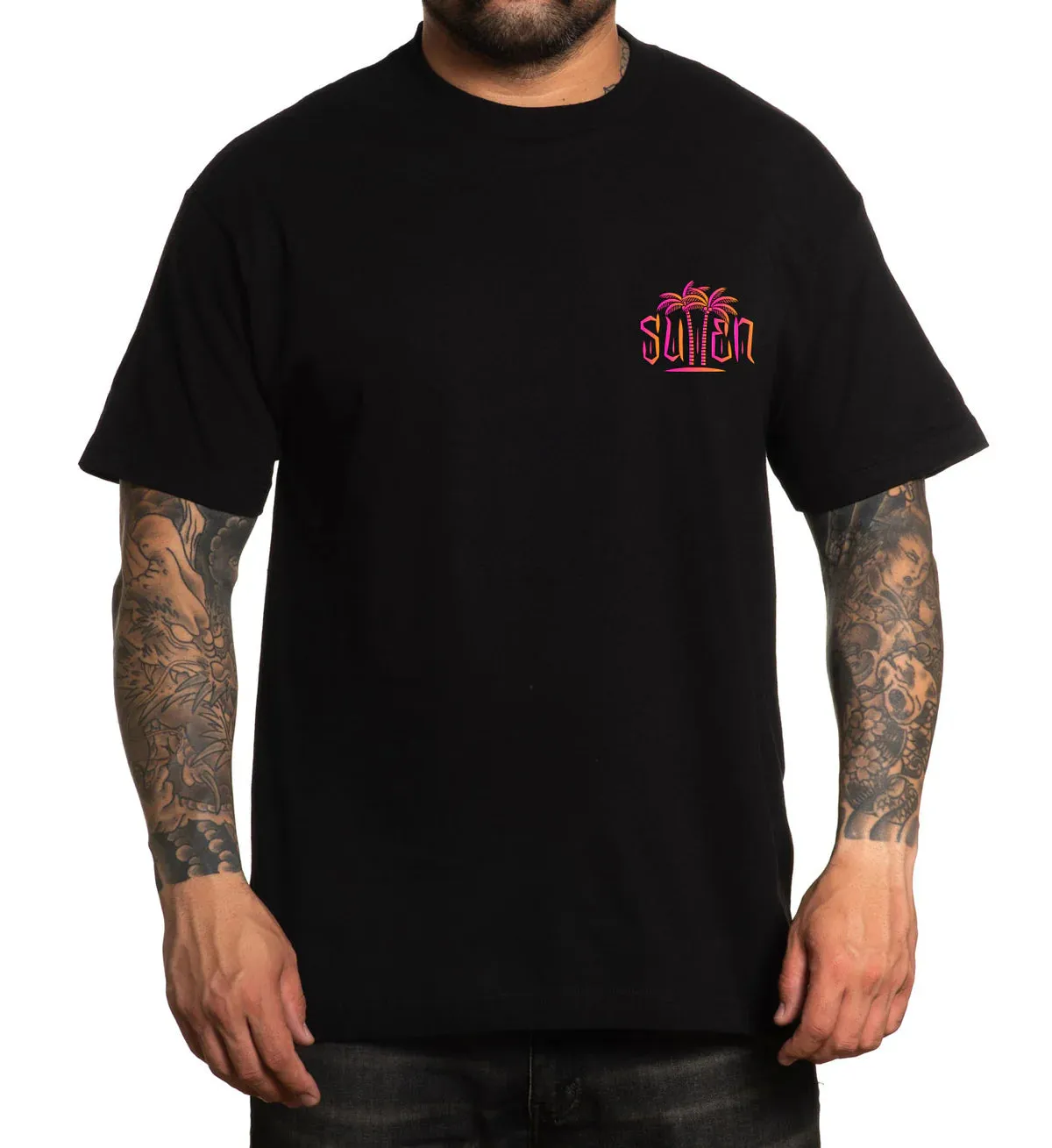 Sullen Palms Tee Black