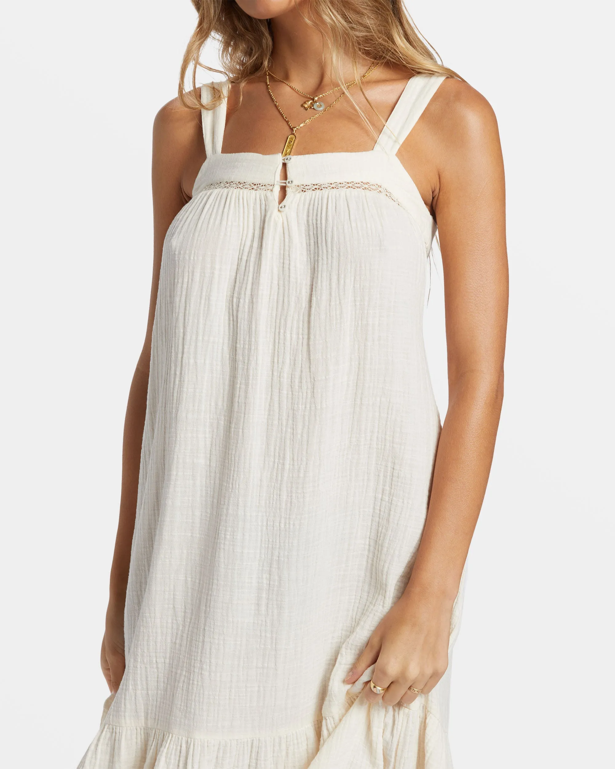 Summers End Maxi Dress - White Cap