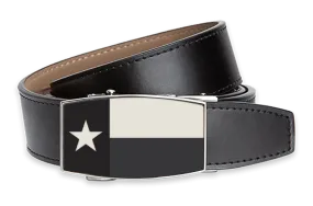 Texas Flag Black Aston Black, 1 3/8 Strap, Dress Belt