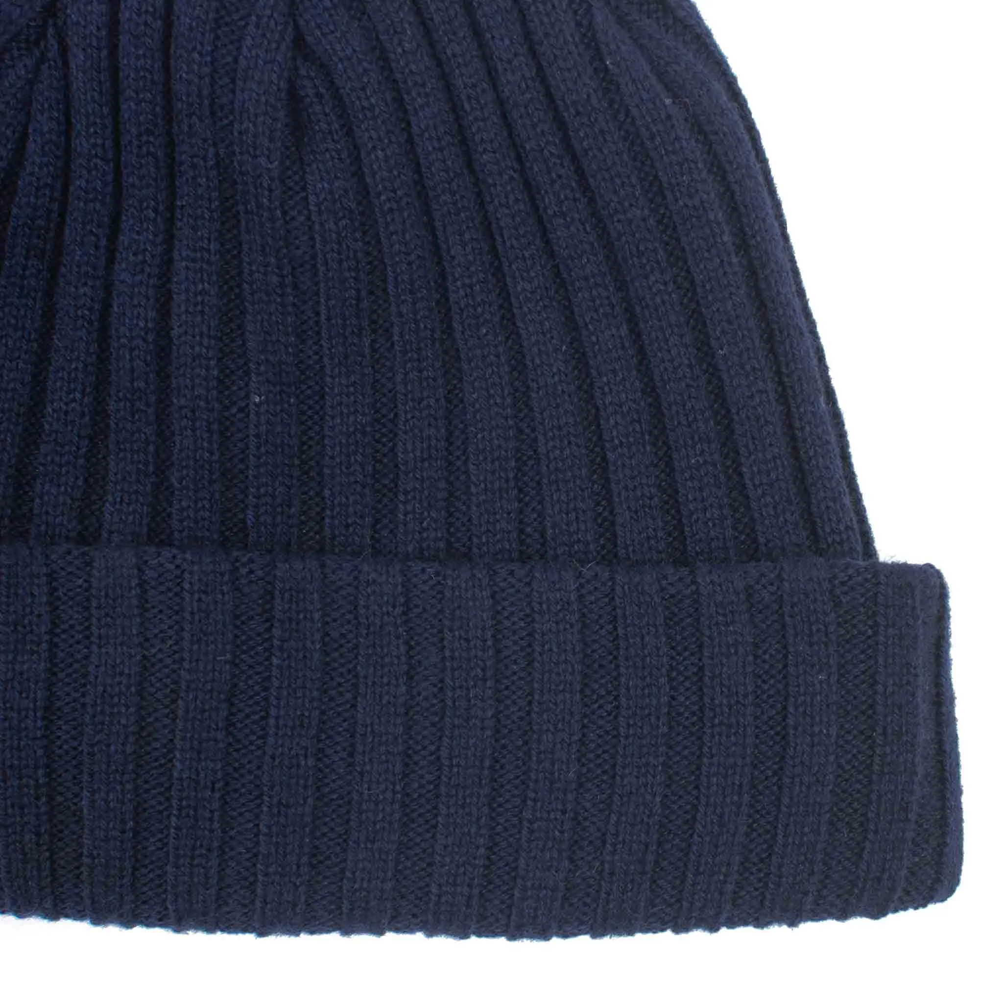 The Real McCoy's MA21105 Wool Cashmere Knit Cap Navy