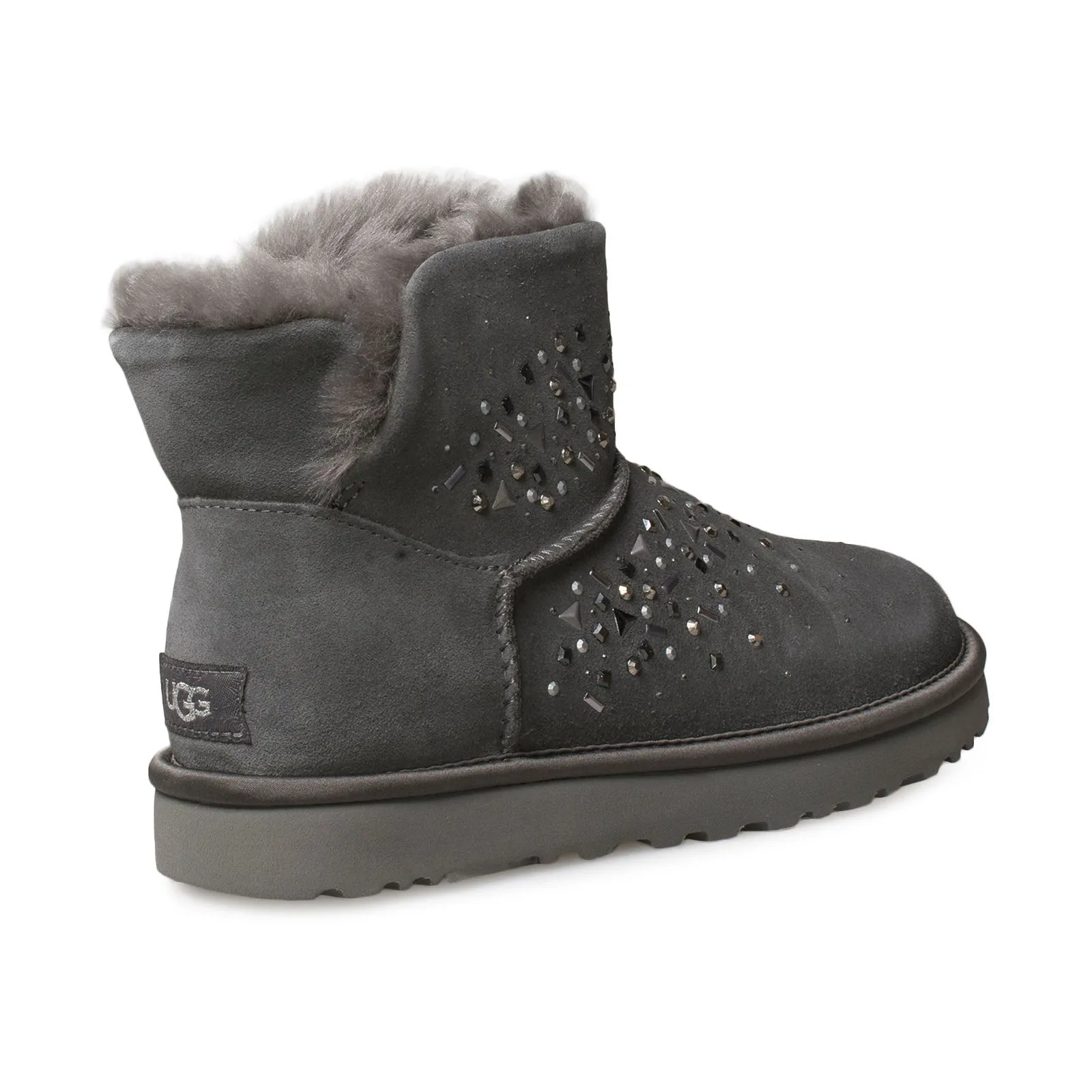 UGG Classic Galaxy Bling Mini Charcoal Boots - Women's