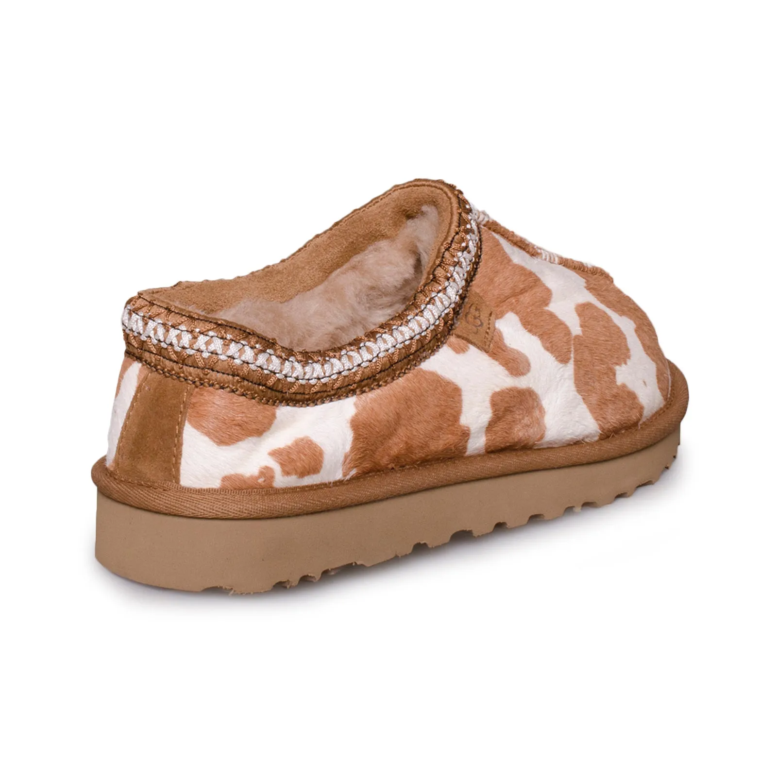 UGG Tasman Cow Print Mesa Sand Slippers - Women's