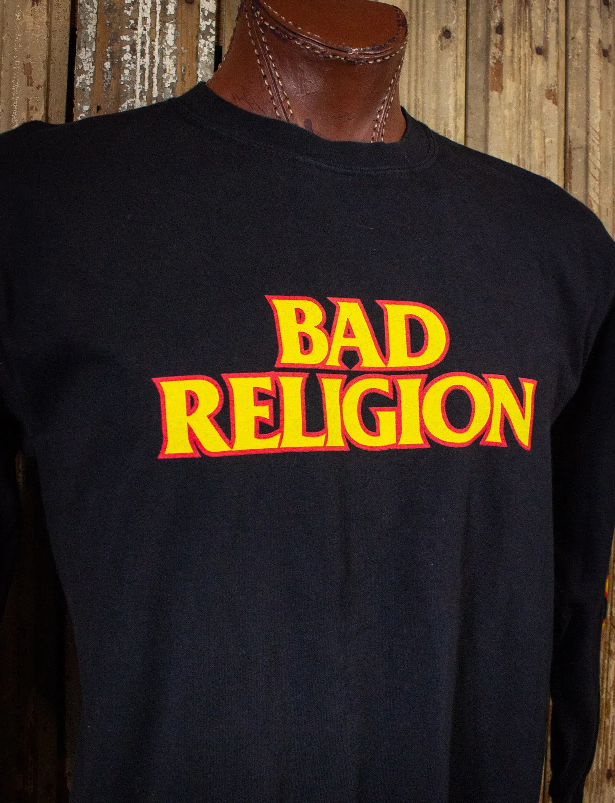 Vintage Bad Religion New America Long Sleeve Concert T Shirt 2000s Black XL