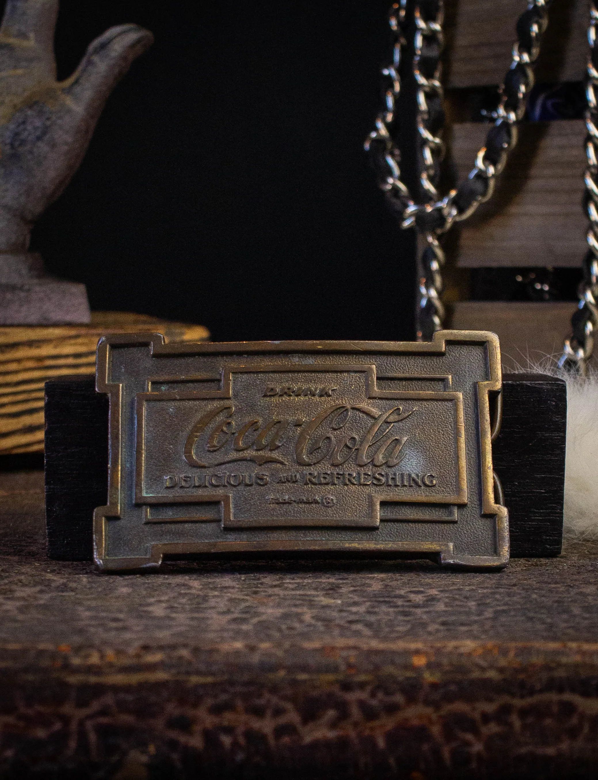 Vintage Coca Cola Belt Buckle 1976