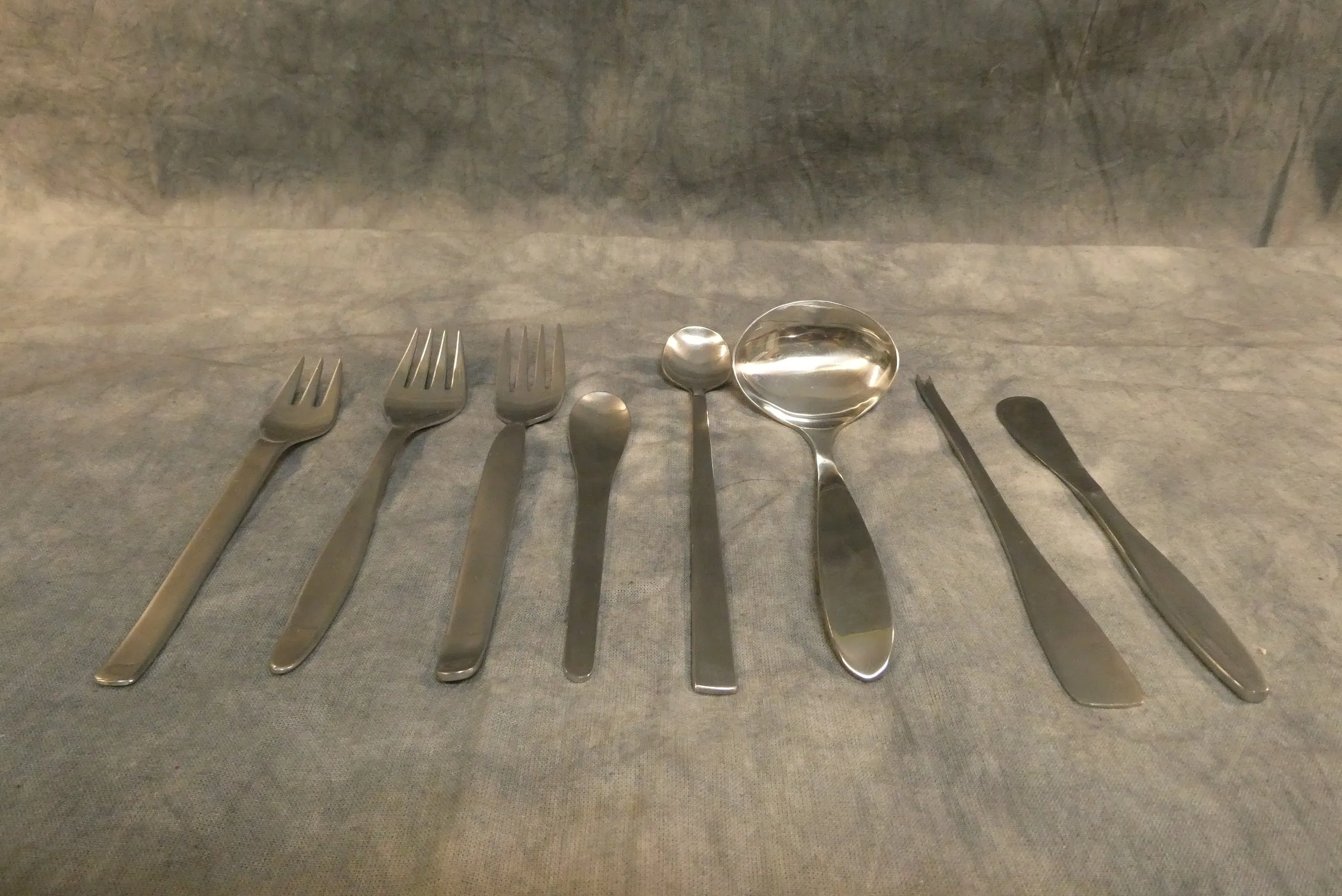 Vintage MCM Stainless Serving Utensils - Set of 8